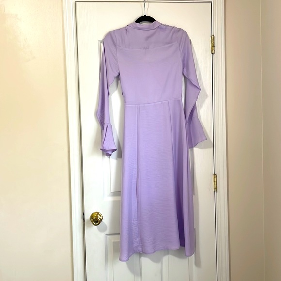 ASOS lilac  wrap dress US 2 EU 34 - Picture 5 of 5